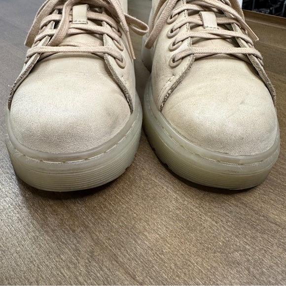 DR. MARTENS DANTE LEATHER SHOES SIZE 6- BEIGE - Picture 3 of 9